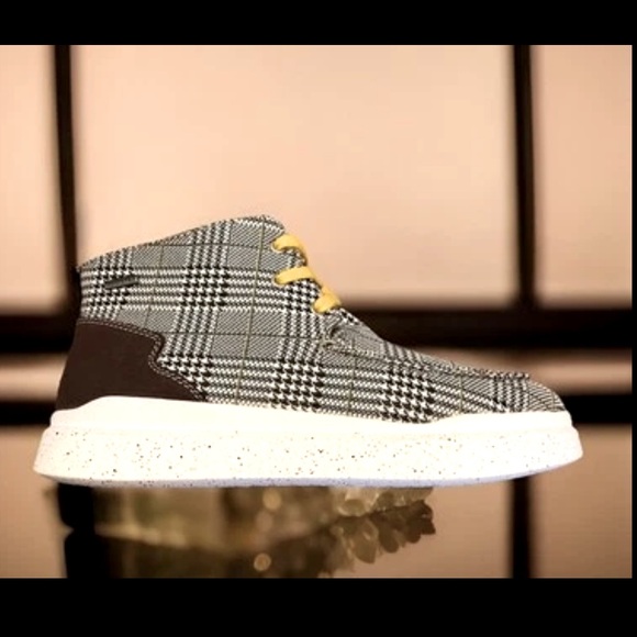 Plaid Black Yellow Fur Boot Zip-Up & Lace Romika Helsinki 02 Sz40 8-8.5 Sneakers - Picture 10 of 16